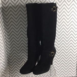 BCBG Moonx Suede Leather Boots
